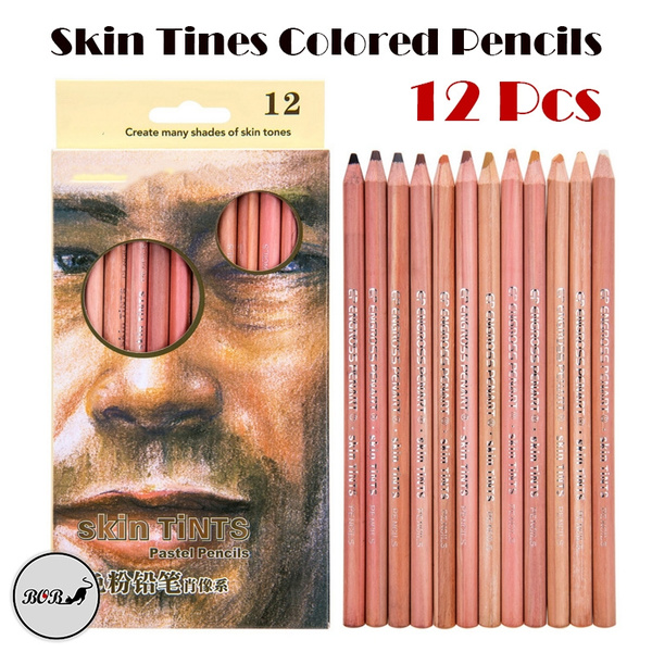 12 pcs Skin Tone Colored Pencils for Adults - Color Pencils for Portraits  and Skin tines Artists Pencil